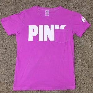 bright pink t-shirt